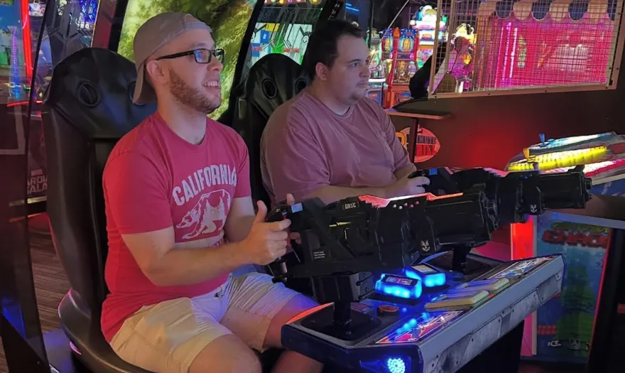 CRC students at Dave and Buster's